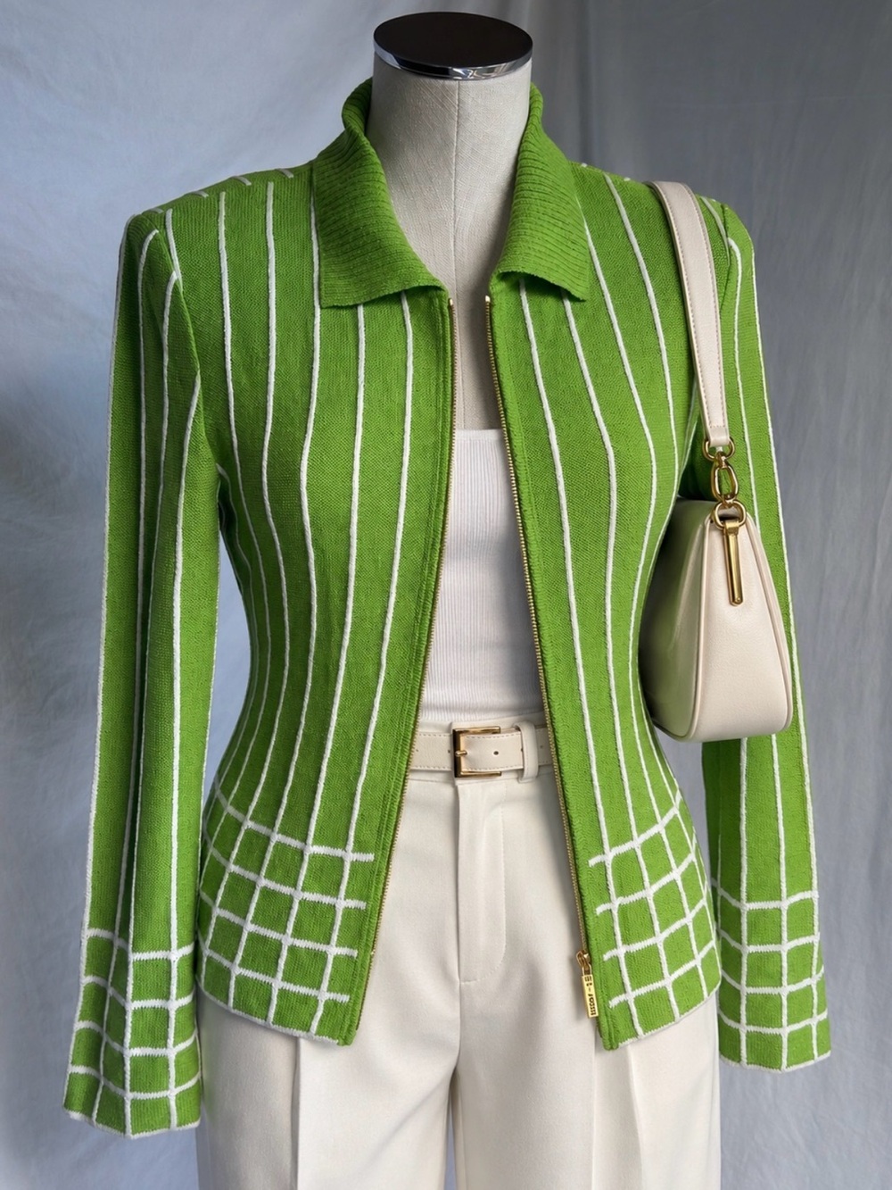 St. John Sport | 2010 Resort Wear Collection | Zip Knit Jacket | Size P (Small)